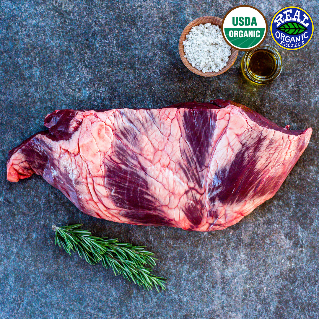 Regenerative Organic Grass Fed Beef Heart 3 lbs