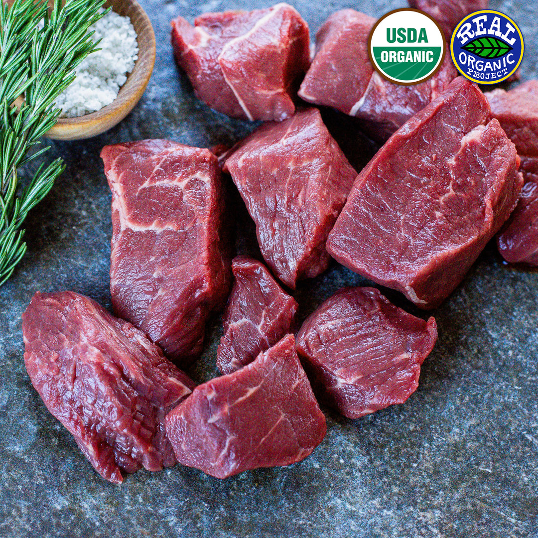 Organic Grass Fed Regenerative Sirloin Tip Kabobs (limit 10)