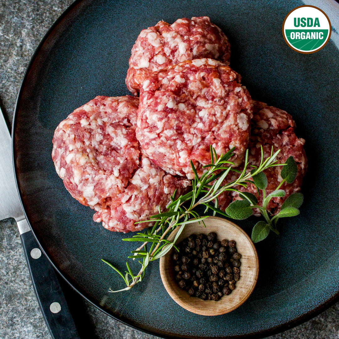 Lifeline Organic Pork Breakfast Sausage (limit 10 lbs)