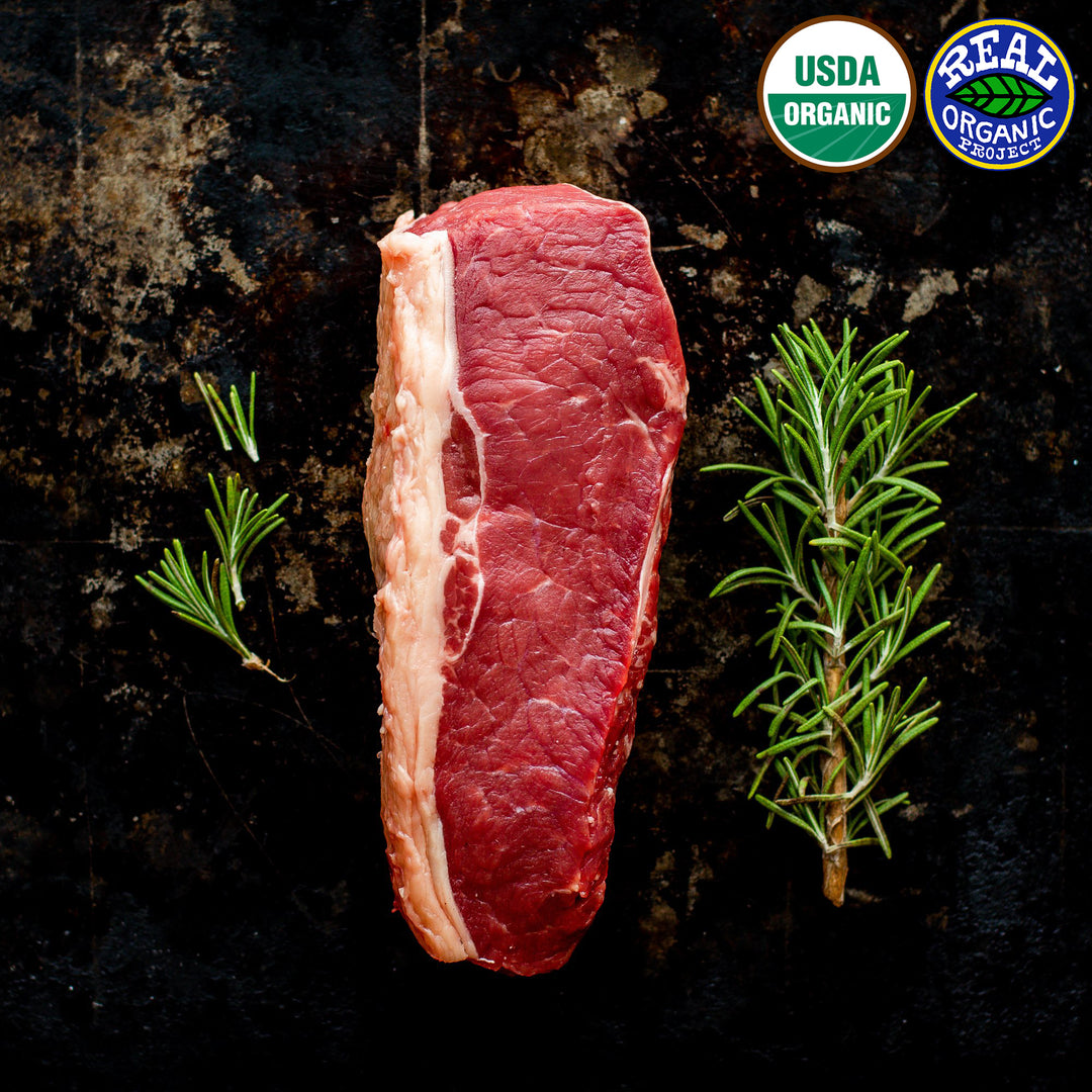 Regenerative Organic Grass Fed New York Steak Leaner