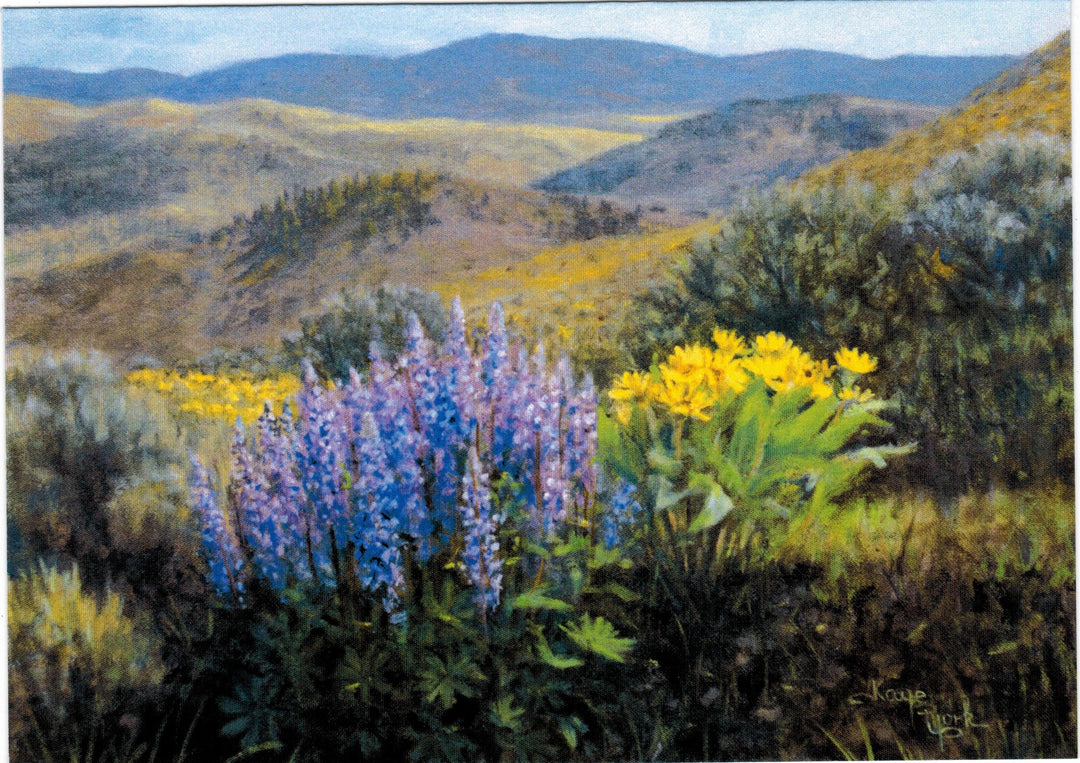Card by Kaye York: Lupine