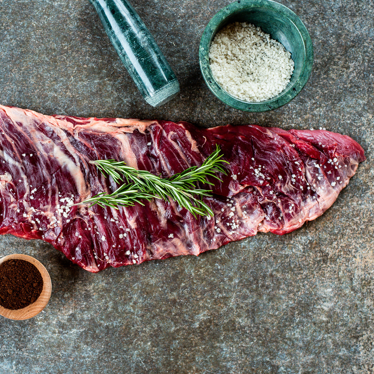 Organic Grass Fed Skirt Steak 2+lbs Alderspring Ranch Provisions