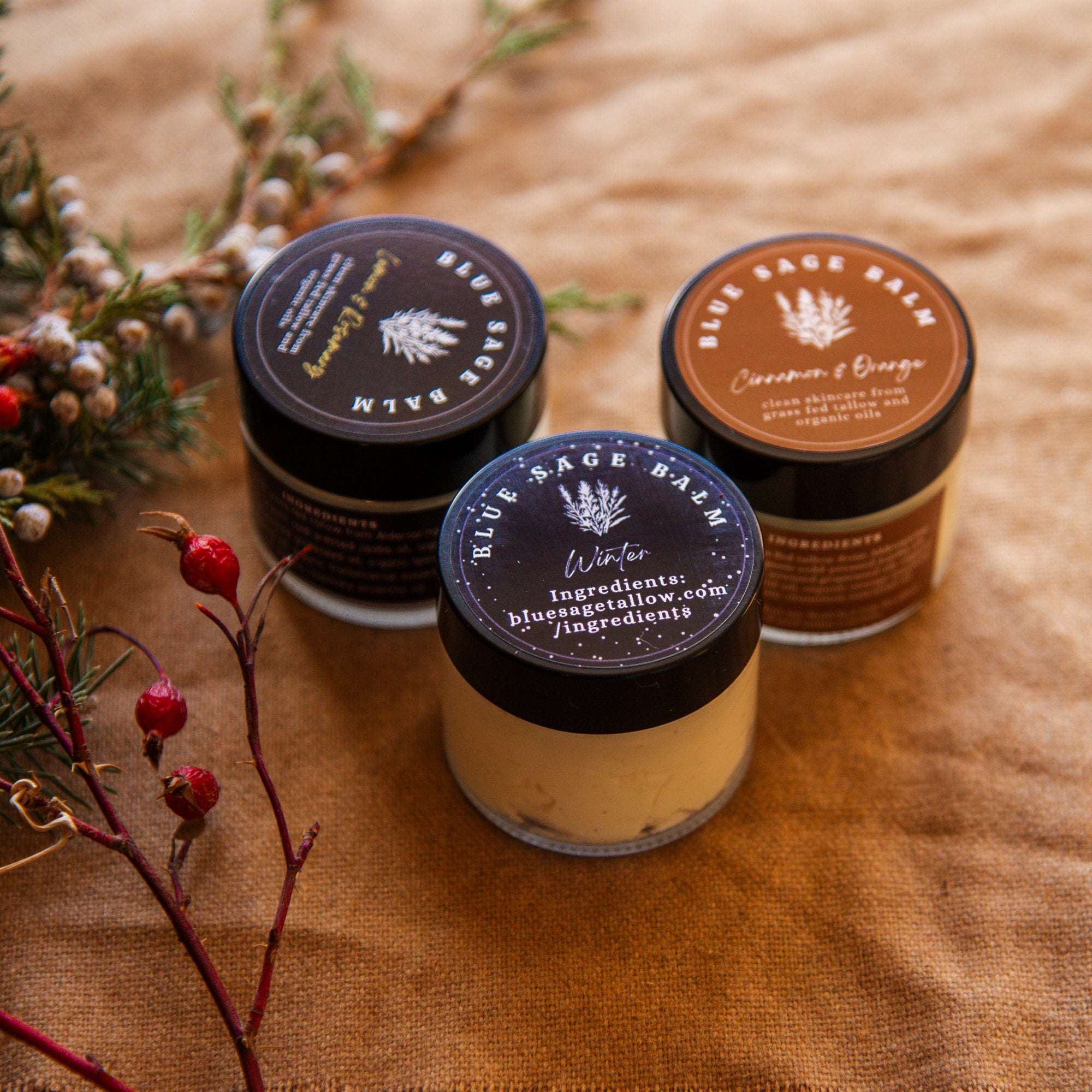 Christmas Tallow Gift Bundles Blue Sage Balm