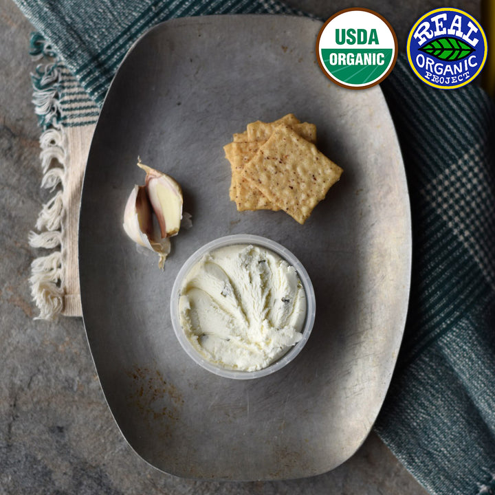 Amaltheia Certified Organic Goat Cheese Roasted Garlic &amp; Chive Chevre