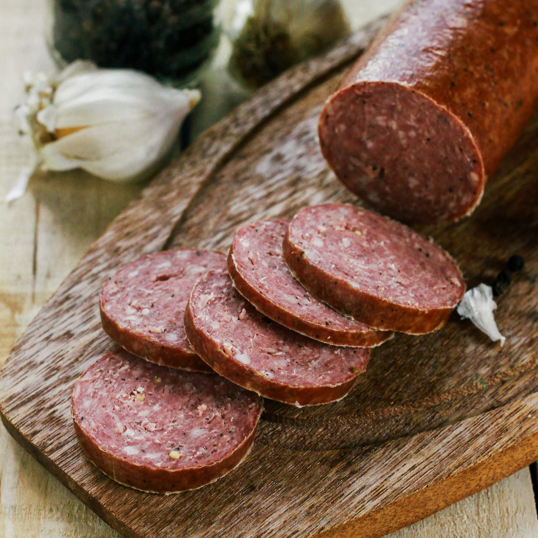 Organic Grass Fed Beef Summer Sausage 4
