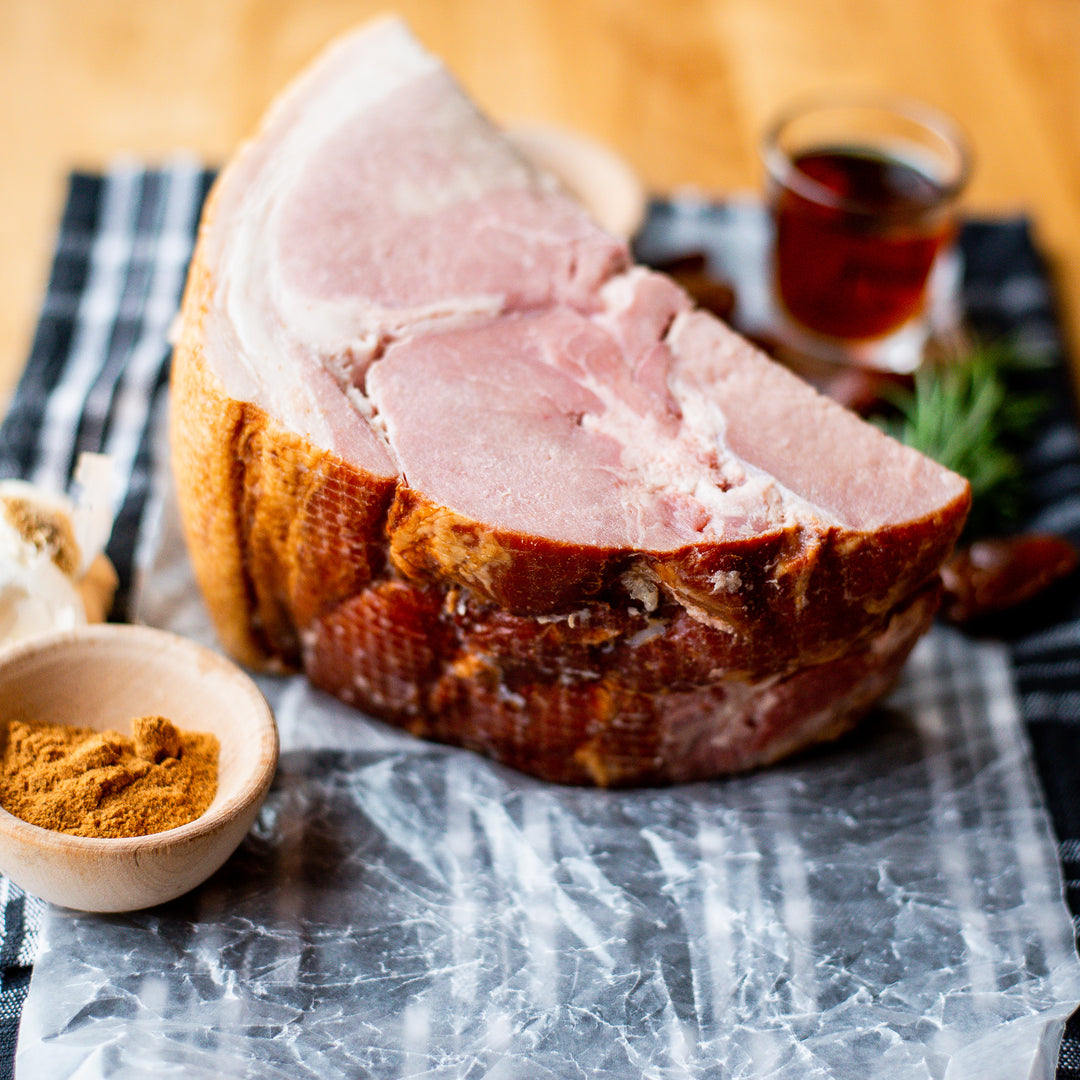 Heritage Pastured Pork Smoked Ham-limit 4 (Boneless)
