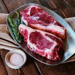 Grass Fed (not certified organic) Sixteenth with Flatiron, Shoulder Tender Steaks, Top Sirloin Steaks