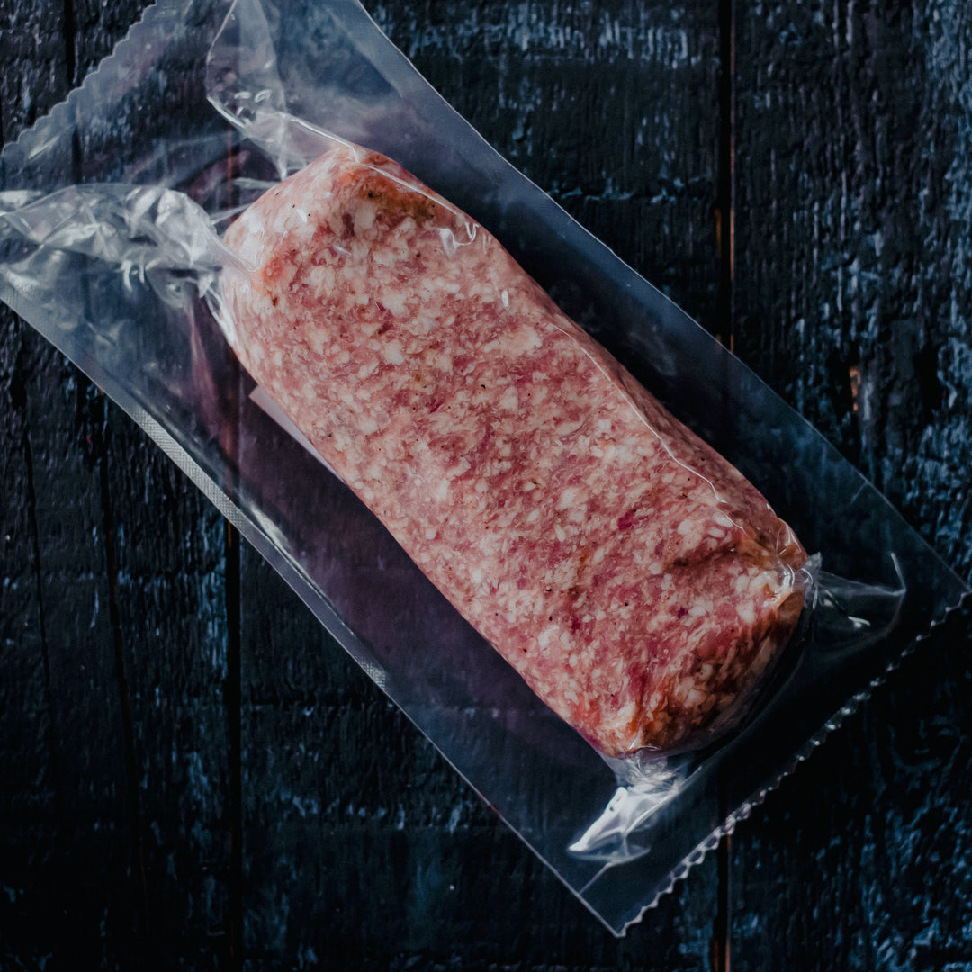 Heritage Pastured Ground Pork (limit 20 lbs)