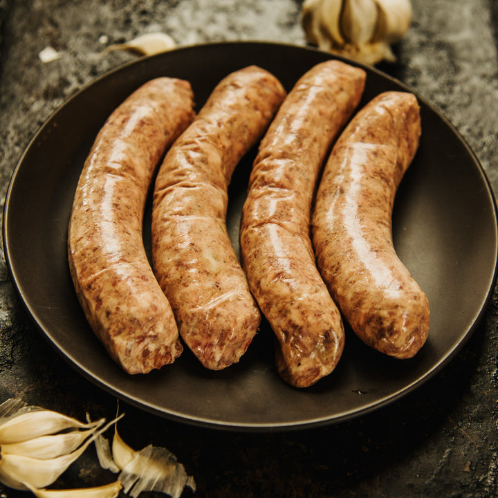 Beef & Pastured Pork Garlic Sausage