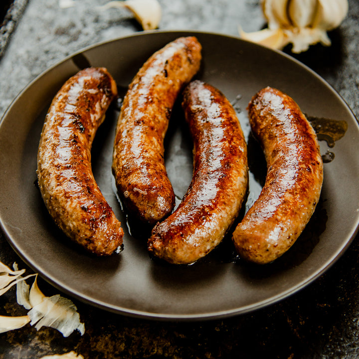 Beef & Pastured Pork Garlic Sausage