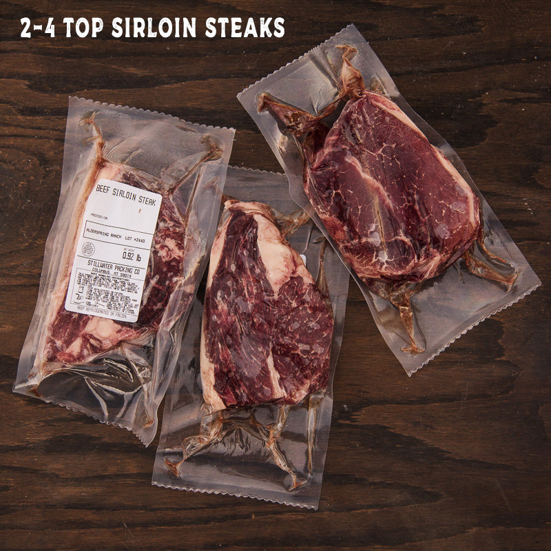 #1: Sixteenth with Flank and Sirloin Steaks, Grass Fed, Regenerative, Non-Certified