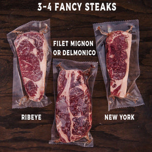 #3: Grass Fed (not certified organic) Sixteenth with Tri-Tip, Flat Iron and Sirloin