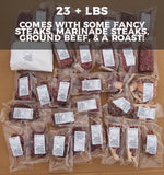 Grass Fed (not certified) Family Budget Box Subscription Share (23 lbs)