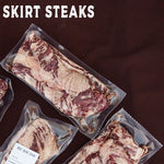 Grass Fed Artisanal Steaks Sixteenth (Skirt + Flap Steaks)
